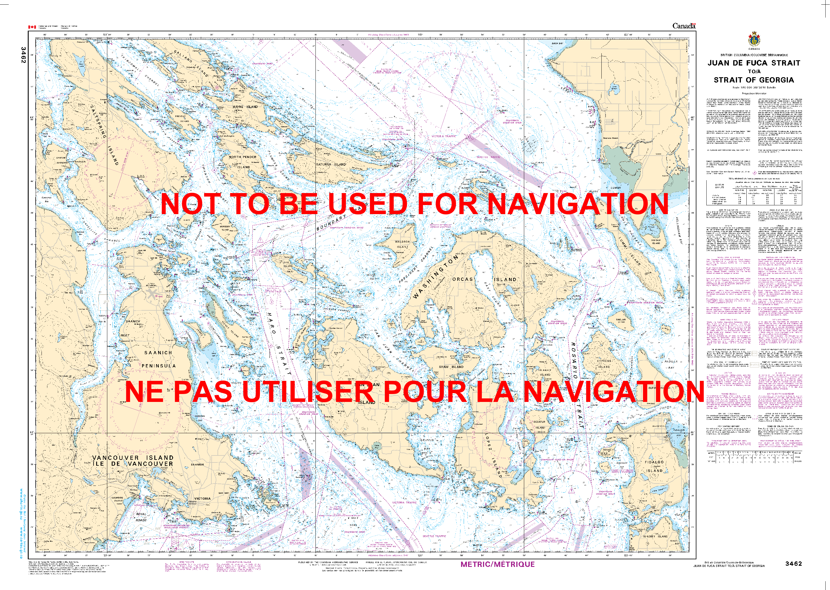 Strait Of Georgia Chart